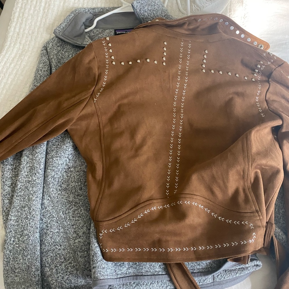 ASTR SUEDE STUDDED JACKET
